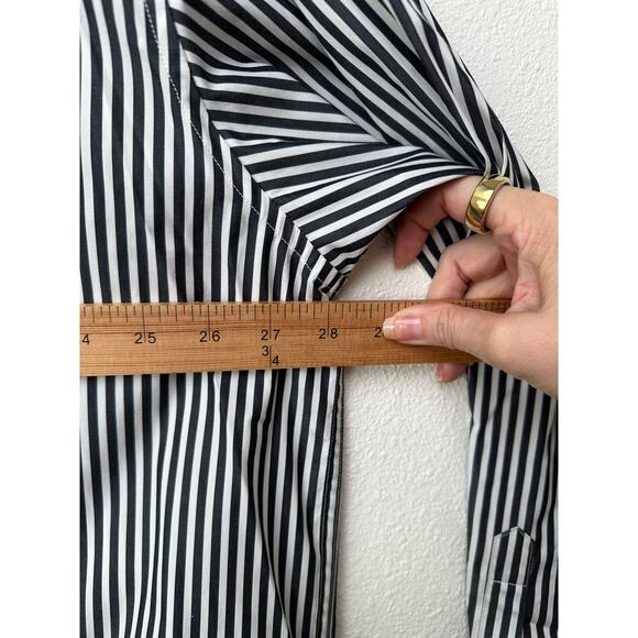 Maison Margiela Line 10 Oversized Striped Shirt Black/White Men’s US S (EU 38) - Picture 14 of 16